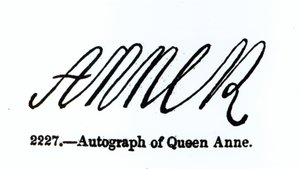 Reproduction of the Signature of Queen Anne by Unbekannt Unbekannt